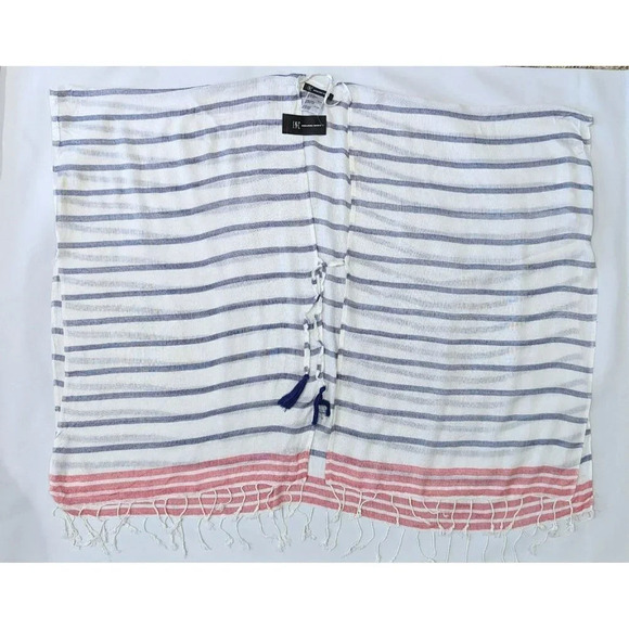 INC Women's White & Navy Striped Tie Topper O/S (MSRP $49) - Picture 4 of 6